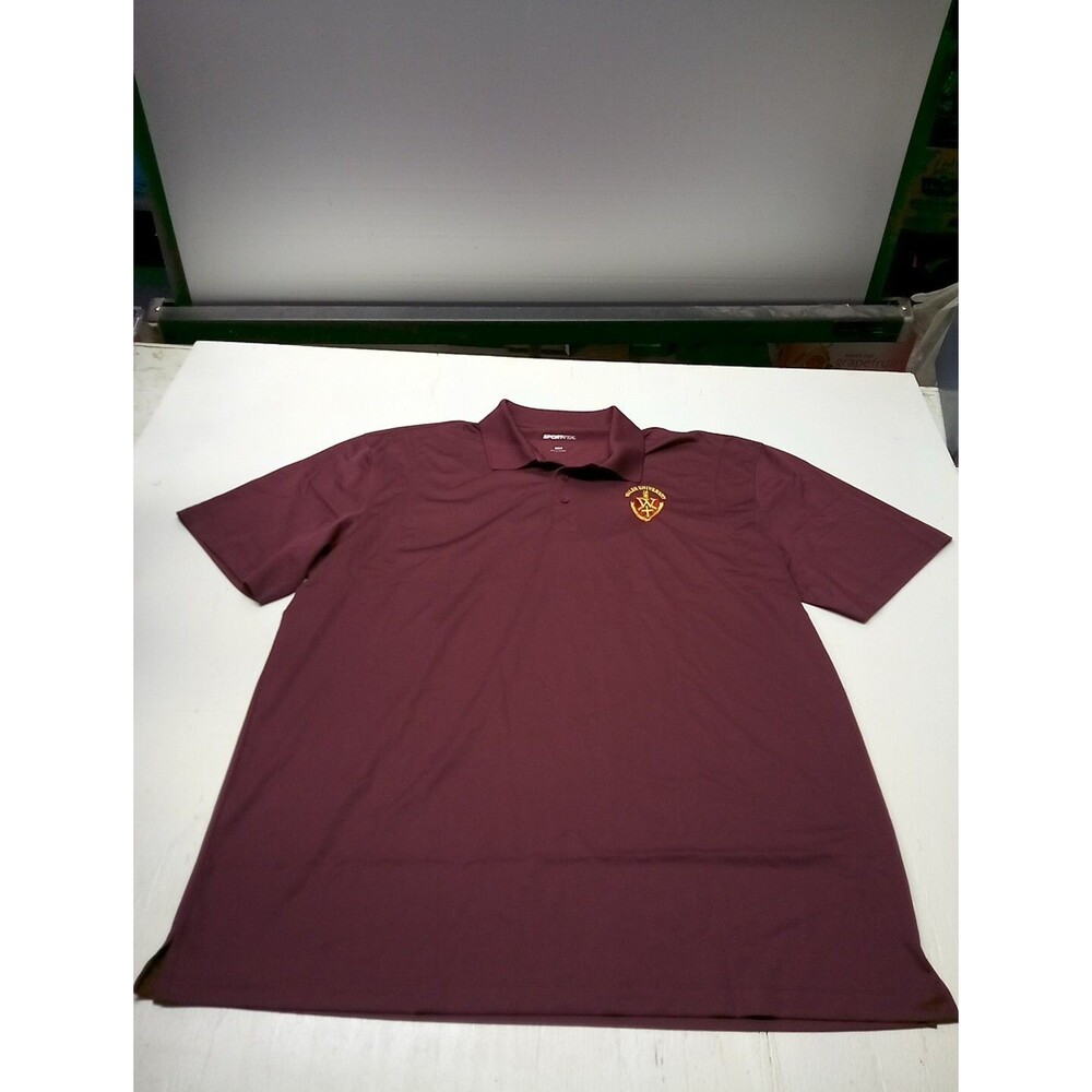 Walsh University Sport-Tek Mens 3XLT Polo Shirt Maroon Short Sleeve